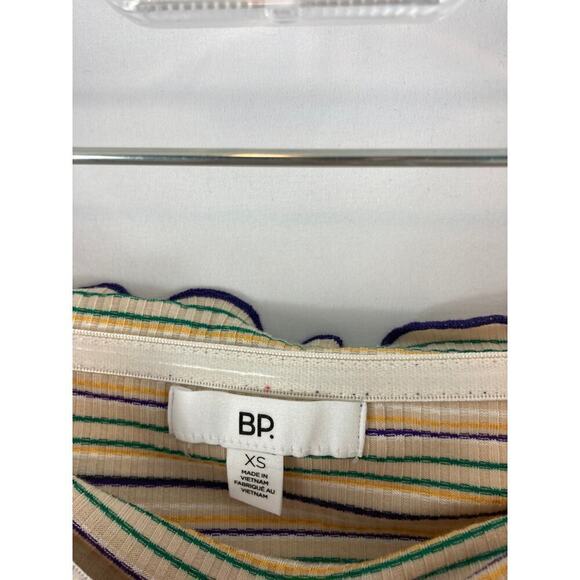 NWT BP Ribbed Cropped Striped Tube Top XS - Picture 3 of 4